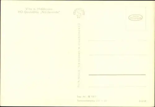 Ak Vitte Hiddensee Ostsee, HO Gaststätte Norderende