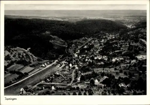 Ak Ispringen in Baden Württemberg, Luftaufnahme