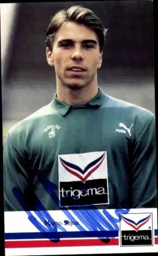 Autogrammkarte Fußballer Marco Sejna, Hertha BSC, Autogramm