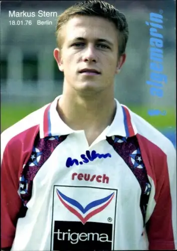 Autogrammkarte Fußballer Markus Stern, Hertha BSC, Autogramm