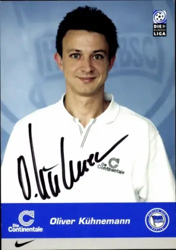 Autogrammkarte Busfahrer Oliver Kühnemann, Hertha BSC, Autogramm