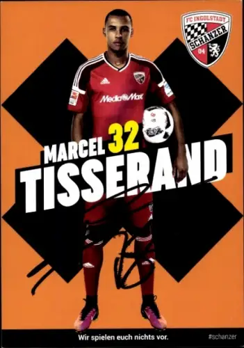 Autogrammkarte Fußballer Marcel Tisserand, FC Ingolstadt, Autogramm