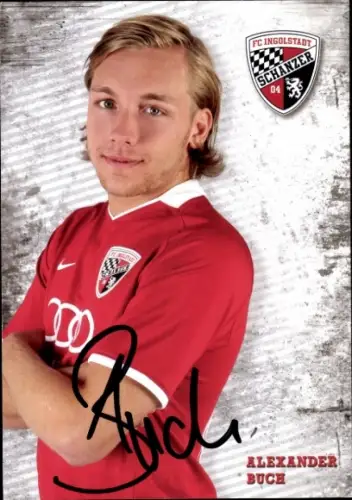 Autogrammkarte Fußballer Alexander Buch, FC Ingolstadt, Autogramm