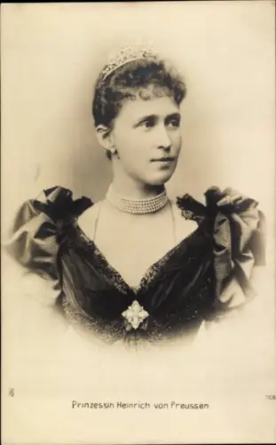 Ak Prinzessin Heinrich von Preußen, Irene von Hessen-Darmstadt, Portrait