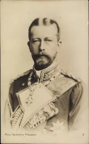 Ak Prinz Heinrich von Preußen, Portrait in Uniform, Orden