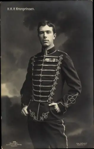 Ak Kronprinz Gustav VI Adolf von Schweden, Portrait