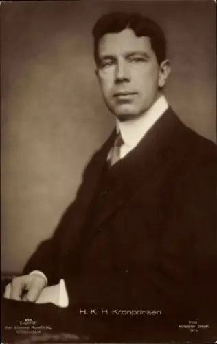 Ak Kronprinz Gustav Adolf,