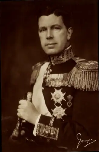 Ak Gustav VI. Adolf von Schweden, Porträt
