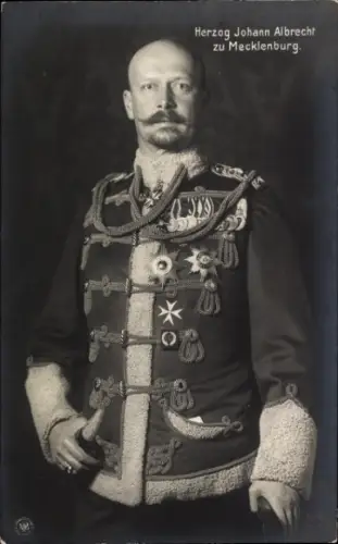 Ak Herzog Johann Albrecht zu Mecklenburg Schwerin, Portrait