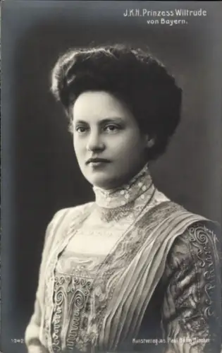 Ak Prinzessin Wiltrude von Bayern, Portrait