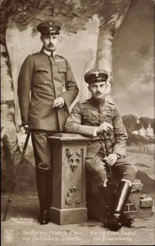 Ak Großherzog Friedrich Franz von Mecklenburg-Schwerin, Herzog Ernst August von Braunschweig