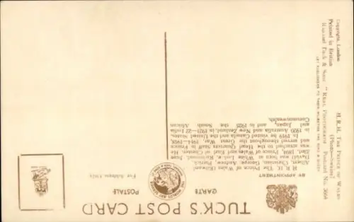 Ak Prinz Eduard von Wales, Porträt in Uniform