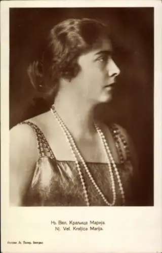 Ak Königin Maria von Rumänien, Portrait