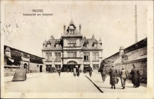 Ak Neuss am Rhein, Bahnhof