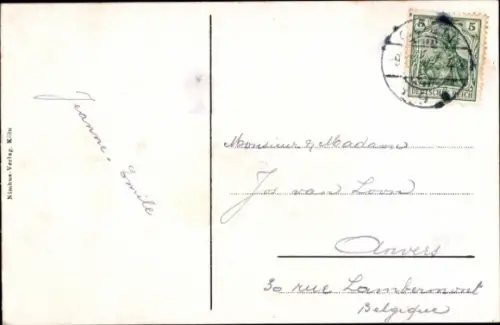 Ak Köln am Rhein, Sachsenring, Straßenbahn