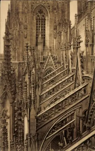 Ak Köln am Rhein, Kölner Dom, Strebebogen