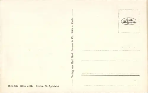 Ak Köln am Rhein, Kirche St. Aposteln