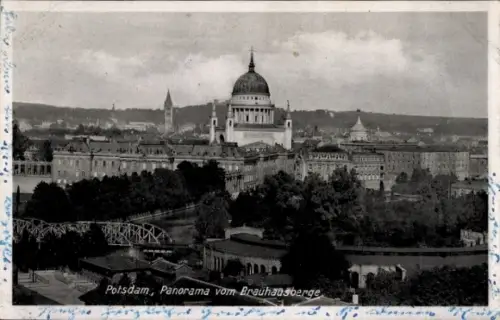 Ak Potsdam,  Panorama vom Brauhausberge, Stadtansicht,  