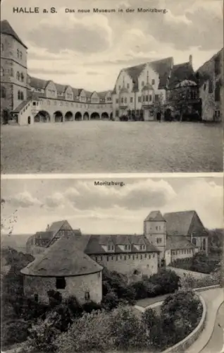 Ak Moritzburg in Sachsen, Museum in   Architektur, Schwarz-Weiß-Foto