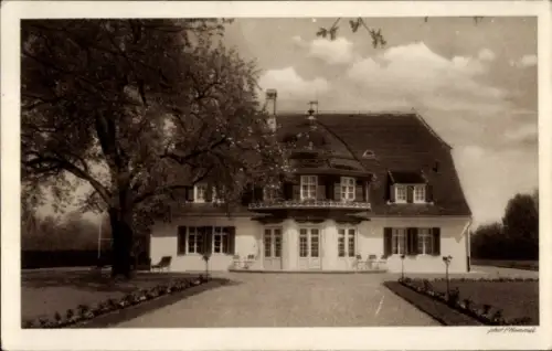 Ak Fischbach Friedrichshafen am Bodensee, Diakonissen-Erholungshaus,  große Villa, Baum, Garten