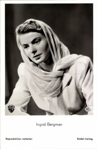 Ak Schauspielerin Ingrid Bergman, Portrait
