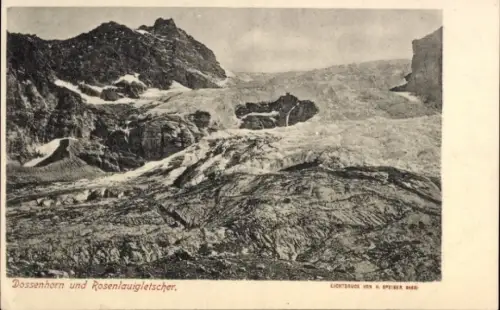 Ak Rosenlauigletscher Kanton Bern Schweiz, Dossenhorn
