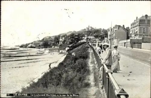 Ak Le Havre Seine Maritime, Boulevard Maritime, Küstenlandschaft, Menschen, 