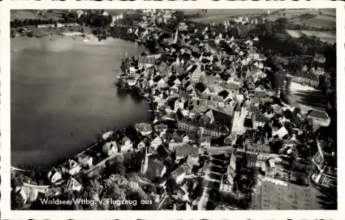 Ak Bad Waldsee in Württemberg, Fliegeraufnahme