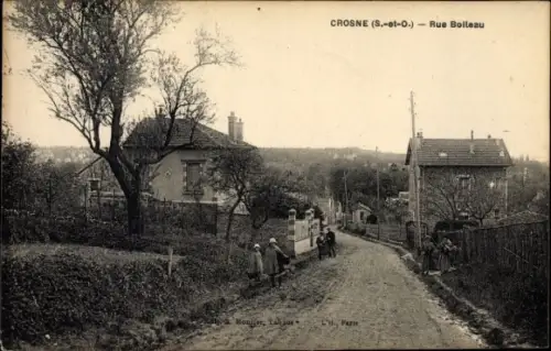 Ak Crosne Essonne, Rue Bolleau