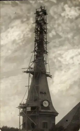 Foto Ak Wilster in Holstein, St.-Bartholomäus-Kirche, Bau