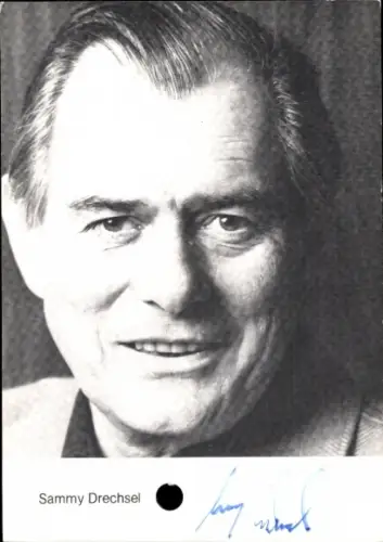 Ak Journalist Sammy Drechsel, Portrait, Autogramm