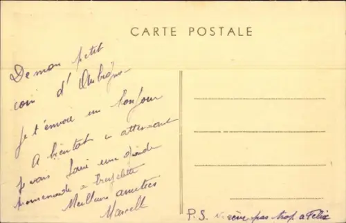 Ak Neuvic Corrèze, Place de la Republique, Brunnen