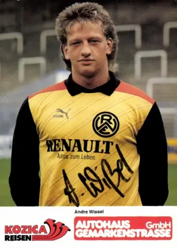 Autogrammkarte Fußballer Andre Wissel, Rot Weiss Essen, Autogramm