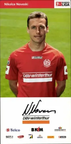 Autogrammkarte Fußballer Nikolce Noveski, 1. FSV Mainz 05, Autogramm