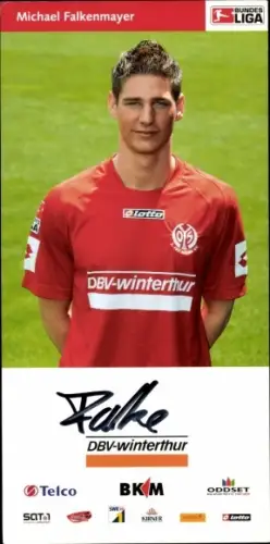 Autogrammkarte Fußballer Michael Falkenmayer, 1. FSV Mainz 05, Autogramm