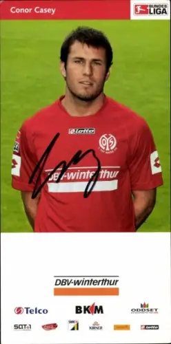 Autogrammkarte Fußballer Conor Casey, 1. FSV Mainz 05, Autogramm