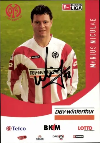 Autogrammkarte Fußballer Marius Niculae, 1. FSV Mainz 05