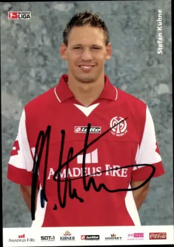 Autogrammkarte Fußballer Stefan Kühne, 1. FSV Mainz 05, Autogramm