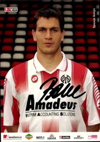 Autogrammkarte Fußballer Spasoje Bulajic, 1. FSV Mainz 05, Autogramm