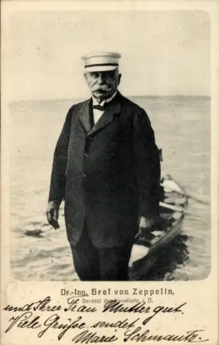 Ak Dr. Ing. Graf von Zeppelin, General der Kavallerie z. D.