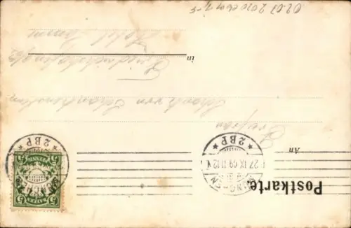 Künstler Litho München, Kinder trinken Bier, Denkmal