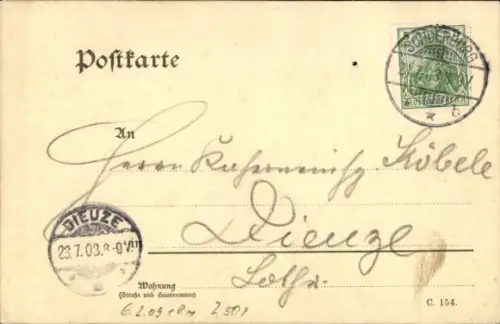Scherenschnitt Ak Graf von Zeppelin, Porträt