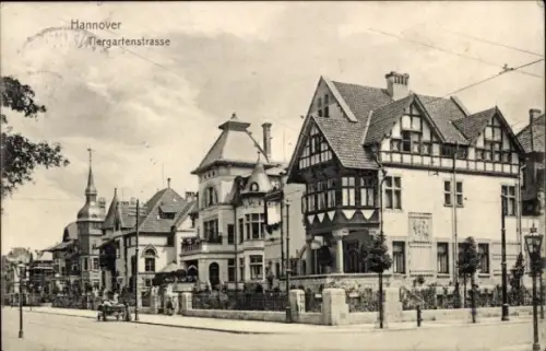 Ak Hannover in Niedersachsen, Tiergartenstraße