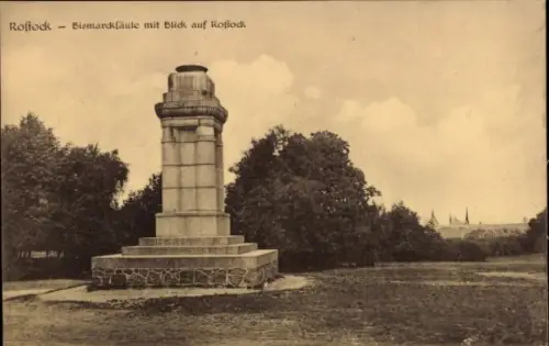Ak Hansestadt Rostock, Bismarcksäule