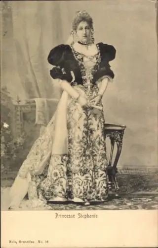 Ak Prinzessin Stephanie von Belgien, Portrait