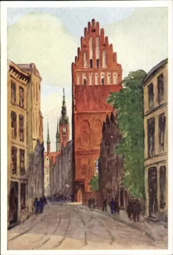 Künstler Ak Hellingrath, B., Gdańsk Danzig, Petrikirche