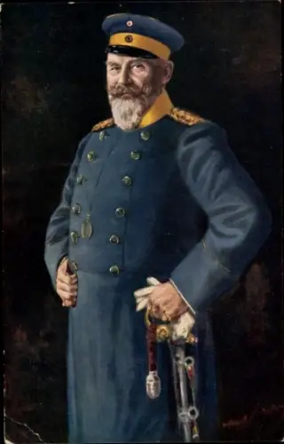 Künstler Ak v. Rimanoczy, H., König Wilhelm II. von Württemberg, Portrait in Uniform, Monokel