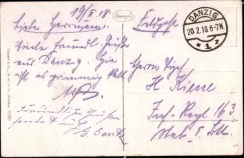 Ak Gdańsk Danzig, Marienkirche