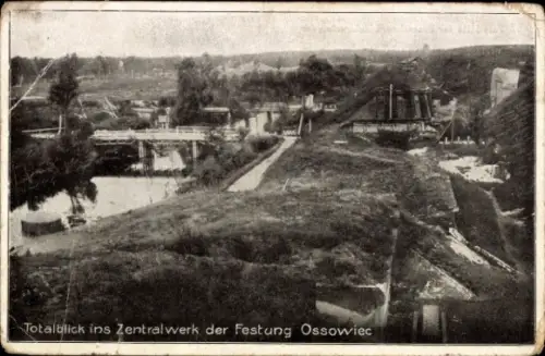 Ak Osowiec Ossowitz Polen, Zentralwerk der Festung Ossowiec