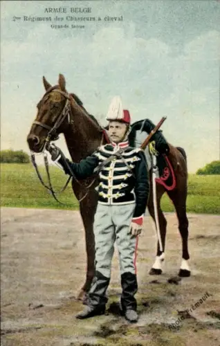 CPA Armee Belge, 2. Regiment des Chasseurs a cheval